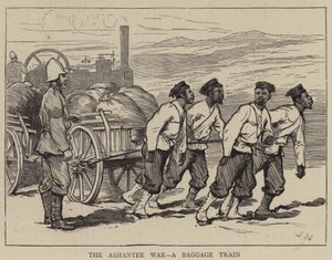 The Ashantee War, A Baggage Train by Joseph Nash